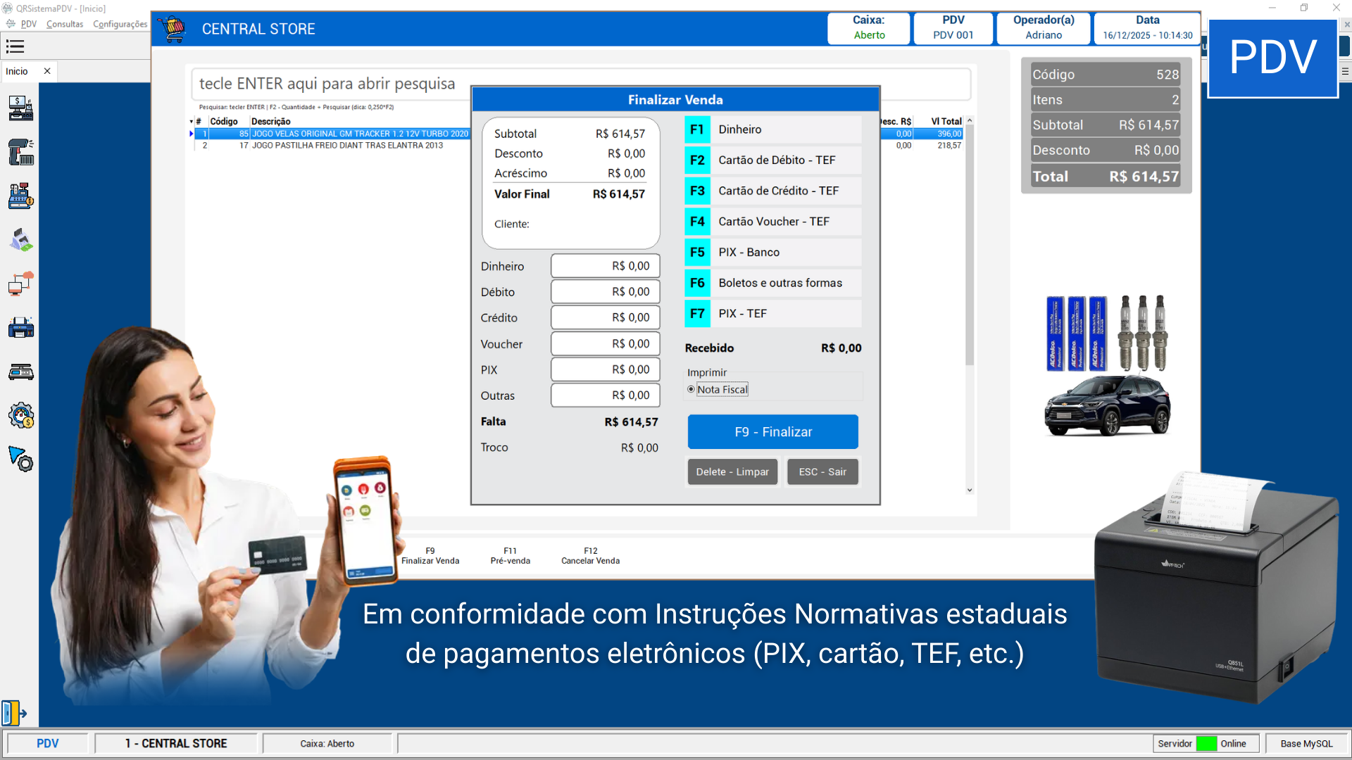 Frente de Caixa - PDV